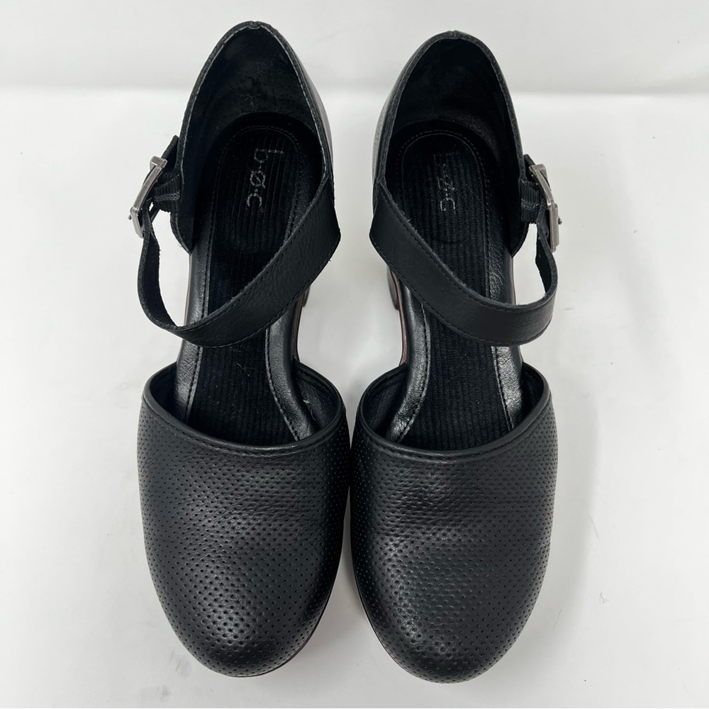 b.o.c. Black Leather Platform Shoes with Buckle - Picture 5 of 10
